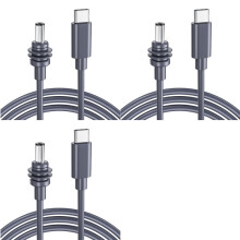 3X Cordon D'Alimentation pour Starlink USB-C Vers Câble D'Alimentation CC Câble D'Extension Mâle de Type C Étanche 2 M
