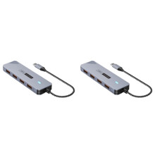 2X 10Gbps USB 3.2 GEN2 HUB USB C HUB High Speed USB Splitter USB Type-C 3.2 HUB