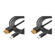 2X USB-C Type-C to XT60 Charging Cable PD 100W 20V/5A Charging Cable for Tool-Kitrc M7 M6 M6D M8S Charger,Solar Panel.