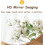 Wooden Tabletop Vanity Mirror 30cm, Round Makeup Mirror with 90 Adjustable Angle and HD Reflection 2