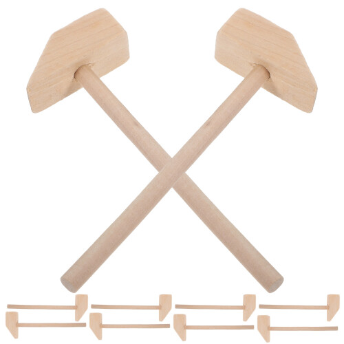 30 Mini Holzhammer Für Bausteine