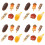 simulierte snacks diy snack-accessoires aus harz, mixed style 7