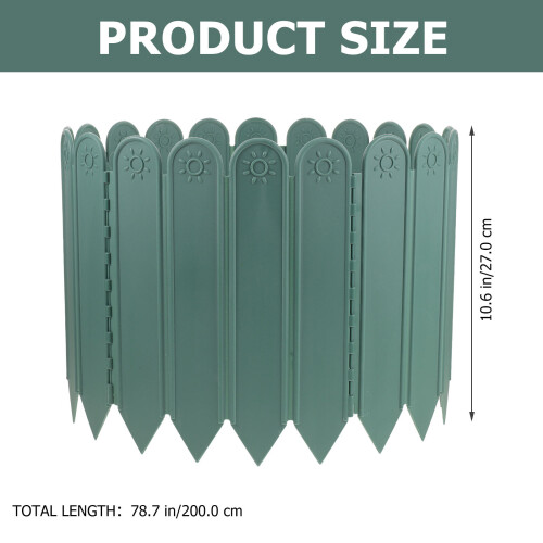 Kunststoff Gartenzaun Grün Flexibler Für Blumenbeete 1