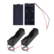 3 Pcs Black 18650 Flat Tip Batteries Battery Holder Case-1 Pcs 8.8 X 4.1 X 2.2Cm X 16Cm & 2 Pcs 7.3 X 2.1 X 2Cm X 15Cm