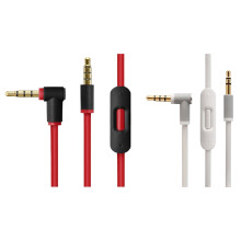 2x Remote Talk Audio Cable for Studio, Executive, Mixer, Solo HD, Wireless, and Pro Headphones(White&Black+Red)