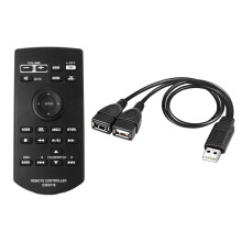 USB Splitter Cable, USB 2.0 a Male to Dual USB Female Jack Y Splitter Charger Cable with Replacement Remote Control