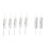 7 Pcs Wirewound Cement Resistor, 5 Pcs 10W 1.0 Ohm & 2 Pcs 20W 8 Ohm 1