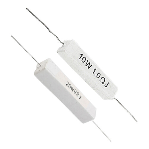 7 Pcs Wirewound Cement Resistor, 5 Pcs 10W 1.0 Ohm & 2 Pcs 20W 8 Ohm 1