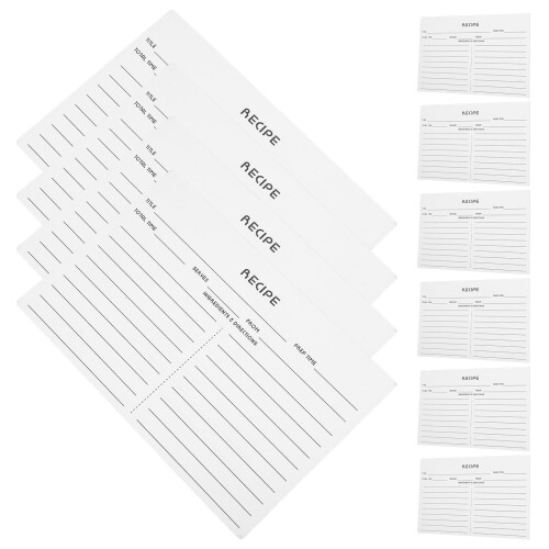 100Ud Tarjetas De Notas Recetas Ideales Para Bodas