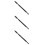 3Pièces Pinceaux Sourcils Cils Portable Noir Premium 7