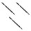 3Pièces Pinceaux Sourcils Cils Portable Noir Premium 6