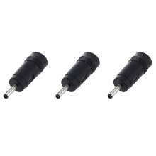 3pcs3.0mmx1.1mm Male Plug to 5.5mmx2.1mm Female Jack Power Connector
