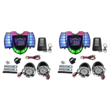 4X Motorcycle Stereo Speakers Wireless MP3 Player Waterproof FM Audio for Motor Scooter Bike ATV UTV