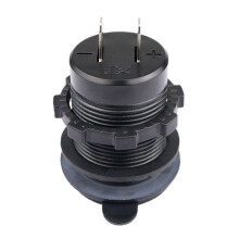 2X QC3.0 Soquete de Carga RáPida Carregador de Carro Dual USB 12V-24V-Isqueiro com Interruptor de Toque Swith para Telefone Carregar
