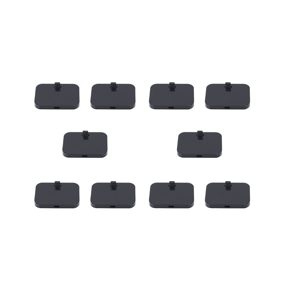 10X Mobile Phone Desktop Type-C Charger Stand Holder Cellphone Usb-C Charging Docking Station Black 4711042934173