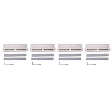 4X DDR4 DDR5 RAM Memory Heatsink Cooler Memory Cooling Vest Aluminum with 9W Silicone Grease Heat Conductor,Silver