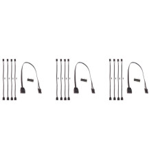 15Pcs for 4PIN RGB to Standard ARGB 3-Pin 5V Adapter Connector RGB Cable 25cm