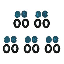 10x Almohadilla del Oido de Reemplazo Almohadilla para Oreja Cojin para Oreja de Reemplazo de Espuma de Memoria para , Auriculares AE2-W. Negro &