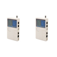 2X RJ11 RJ45 USB BNC LAN Network Cable Tester Remote LAN Cables Tracker Detector 4 in 1 Fast Tester Tool