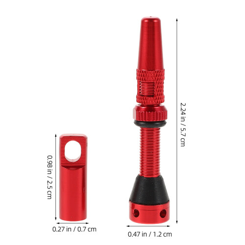2Pièces Valve Tubeless Aluminium Pour Durable 1