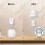 For  Nest WiFi Pro Wall Mounting Bracket Intelligent Speaker Wall Storage Bracket Base, 8 PCS 4