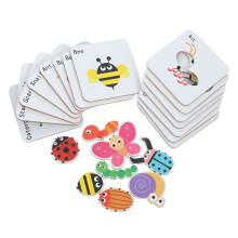 2Ensembles Puzzles Papier Animaux Colorés Jouet Éducatif Enfants