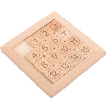 2Pièces Puzzle Éducatif En Bois Couleur Khaki Pour Enfants