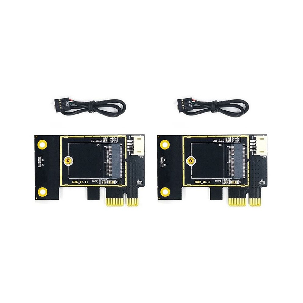 2X Ngff M.2 To Pcie Wireless Network Card Adapter Card Supports 7260 8265 1650 1675X Ax200 Ax210 Network Card 6033245235375