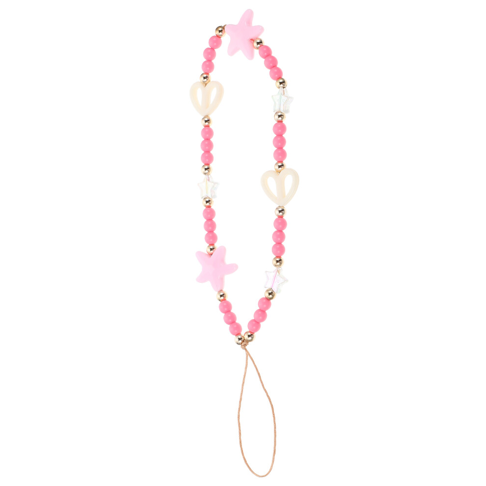 Set Of 4 Phone Bracelet Wrist Strap For Case Heart Beads Lanyard Cell 3592249046637