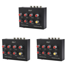 3X EQ-7 Car Audio Headset Amplifier 7-Band EQ Equalizer 2 Channel Digital Sound Equalizer