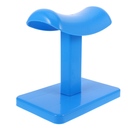 Blue Plastic Pedicure Foot Stool Compact Comfortable Footrest