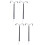 4 Pcs Model Railroad Lamp Post Sand Table Mini House Decor 9