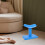 Blue Plastic Pedicure Foot Stool Compact Comfortable Footrest 4
