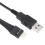 2X 9-Stift Hane Till Extern USB a Han PC Moderkort Intern Dataförlängningskabel 20 cm 6