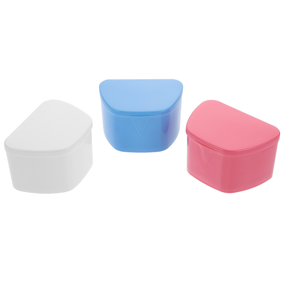 Inoomp 6 Pcs Portable Tooth Holding Boxes For Braces Storage Assorted Colors