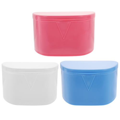 6 Pcs Portable Tooth Holding Boxes For Braces Storage Assorted Colors 1