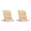 2 Sets Engraving Bamboo Plate Payment Standing Payment Board 2