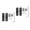 4 Pcs Pedals Hook Up Rear Stainless Steel 9