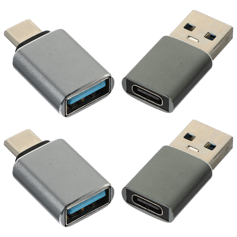 4 Pcs Usb Adapter Usb-C To Type-C Otg Converter Cord 3592249046873