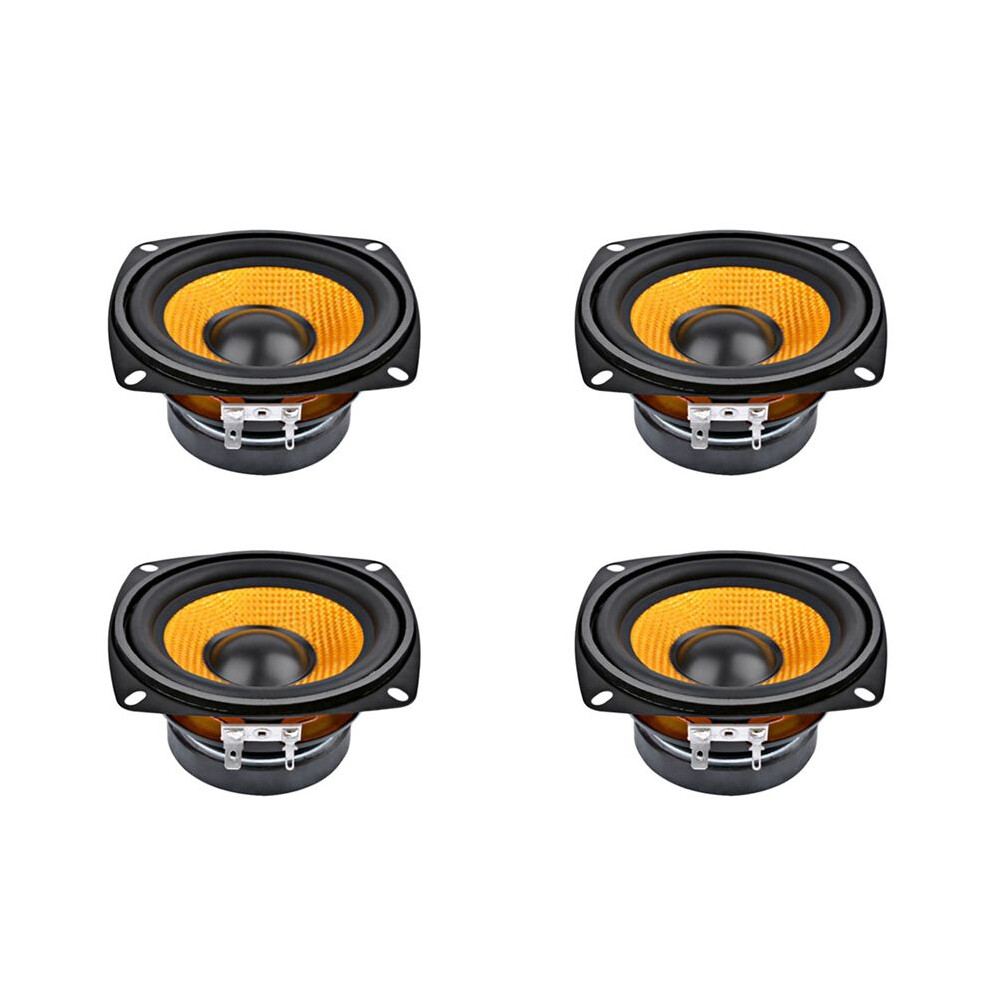 4Pc 4Inch Audio Portable Speaker 4 Ohm 15W Bass Speaker Diy Professional Multimedia Subwoofer Speakers For Sound System 6031532320636