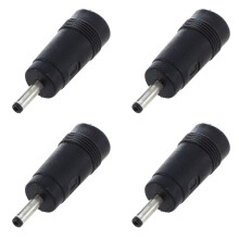 4pcs 3.0mmx1.1mm Male Plug to 5.5mmx2.1mm Female Jack Power Connector