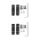 4 Pcs Pedals Hook Up Rear Stainless Steel 10