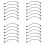24 PCS Cabos de Patch de Guitarra de 6 Polegadas, Cabo de Efeito de Pedal de Guitarra Preto Cabo de Efeito, Cabo de Patch de Guitarra de ÂNgulo Reto 1
