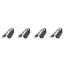 4X PS5712TG Gigabit Power Over Ethernet Splitter 10/100/1000Mpbs RJ45 Support IEEE802.3 Af/At(30W) PoE Splitter
