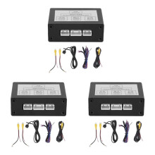 3X Car Front View Camera Switcher Parking Camera Converter Front Rear View Video Channel Control Box