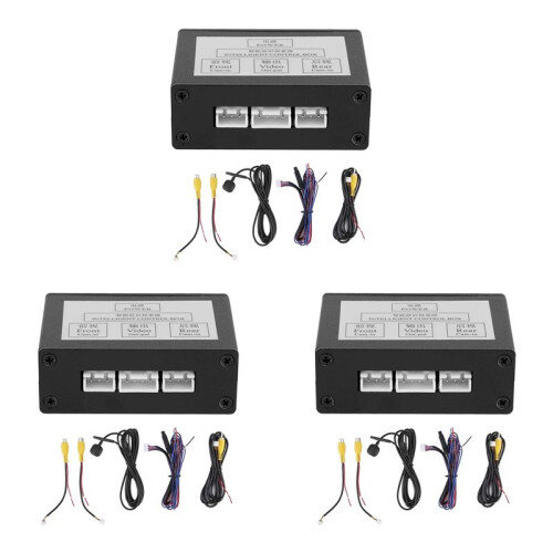 3X Car Front View Camera Switcher Parking Camera Converter Front Rear View Video  Channel Control Box