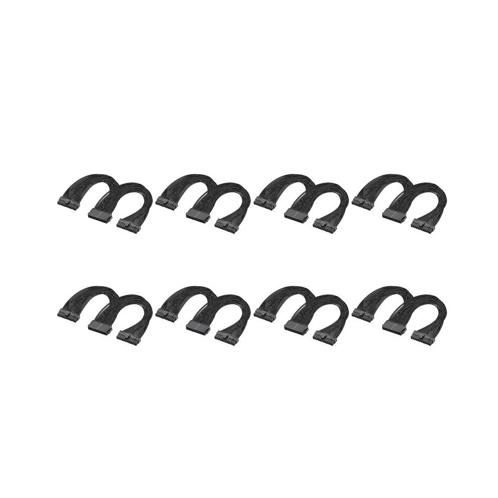 8X Dual Psu Power Supply 24-Pin Atx Motherboard Splitter Cable,24Pin(20+4) For Atx Motherboard Extension Cable 6032151192406