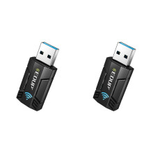 2X EDUP 1300M USB3.0 Wireless Network Card WiFi Adapter 2.4G & 5G Dual Band Stable Signal Adapter for PC Desktop Laptop