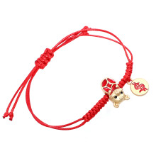 2Pcs Tiger Charm Bracelet Amulet Rope For New Year Graduation Birthday