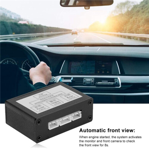 3X Car Front View Camera Switcher Parking Camera Converter Front Rear View Video  Channel Control Box 1